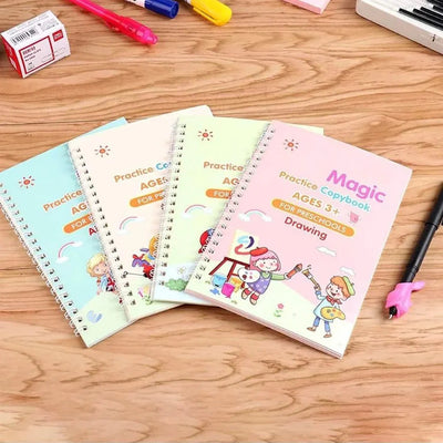 Sank Calligraphy Magic Book ( Pack Of 4 Books)