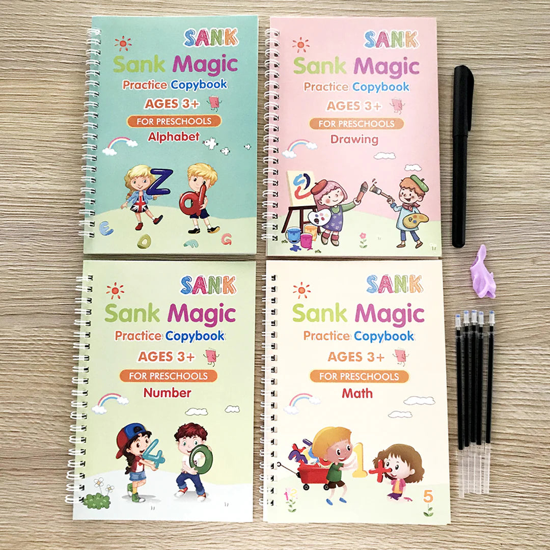 Sank Calligraphy Magic Book ( Pack Of 4 Books)